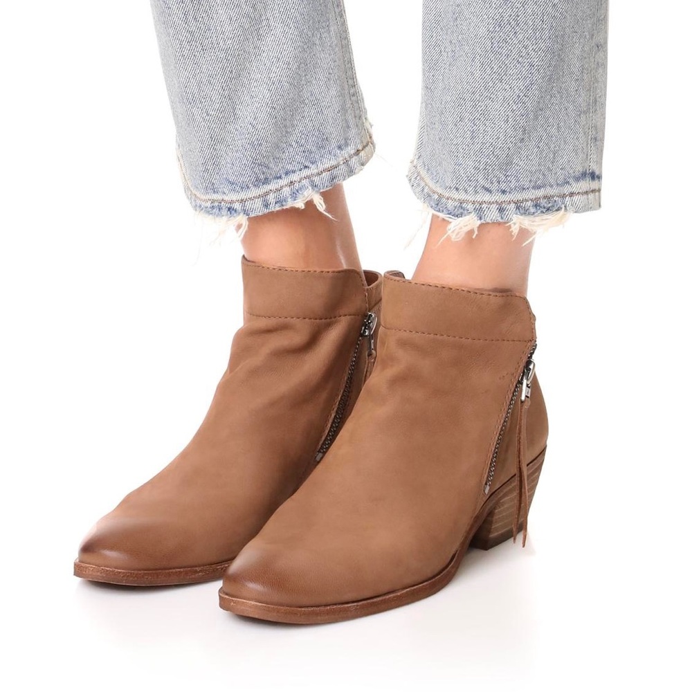 Sam Edelman Packer Leather block heel ankle boots